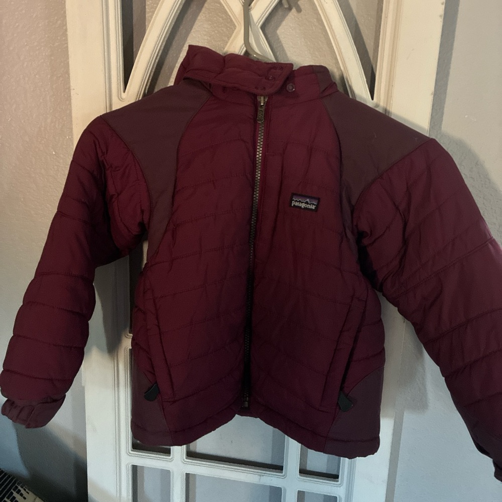 Patagonia Kids Maroon Puffer Jacket